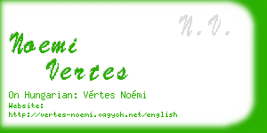 noemi vertes business card